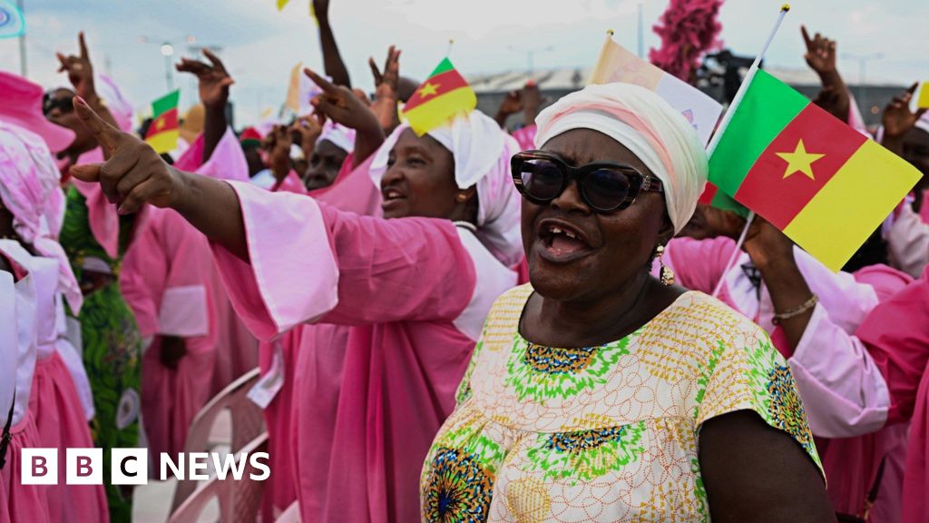 Thousands celebrate open-air Mass with Pope Leo in Cameroon – in pictures