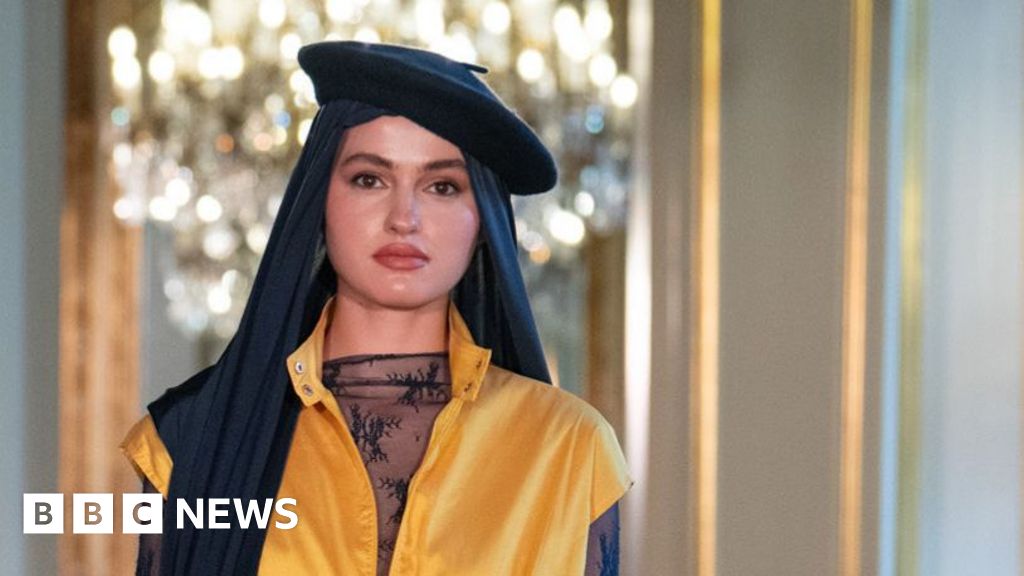 Headscarf with a beret: Muslim designers showcase floral dresses and boxy streetwear in Paris
