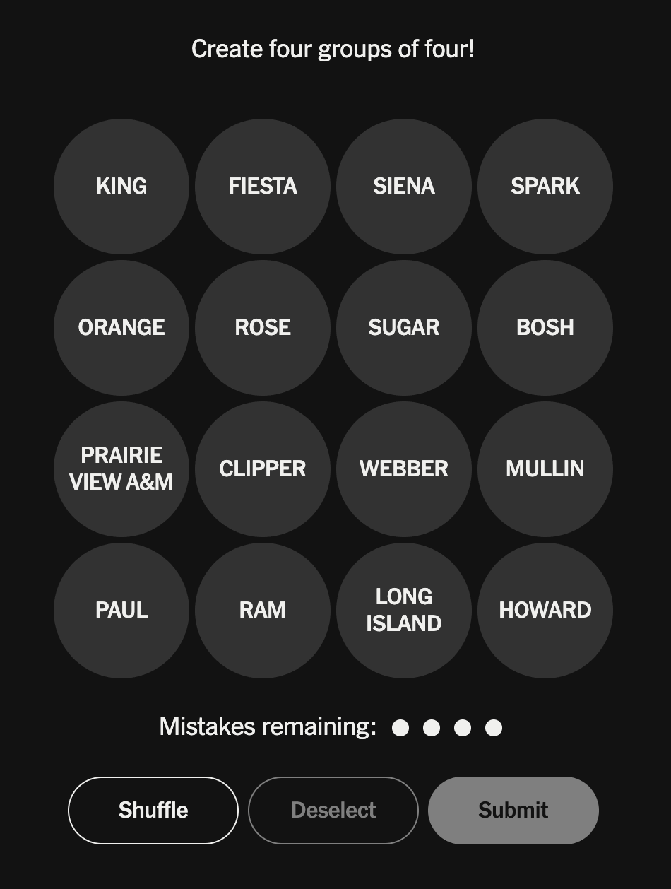 Connections: Sports Edition today: Hints and answers for April 6, 2026, puzzle No. 560