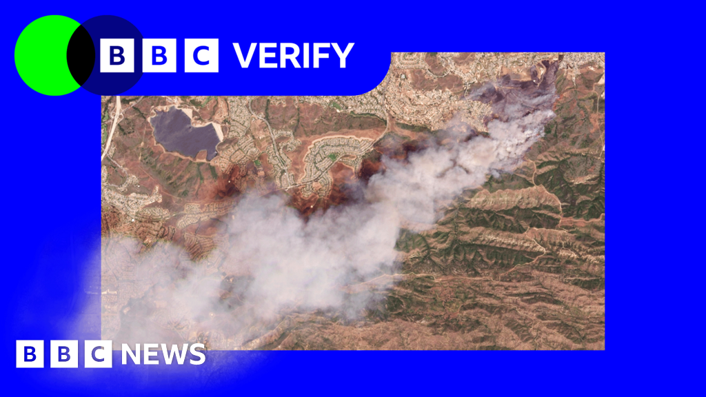 How two new California wildfires look from space