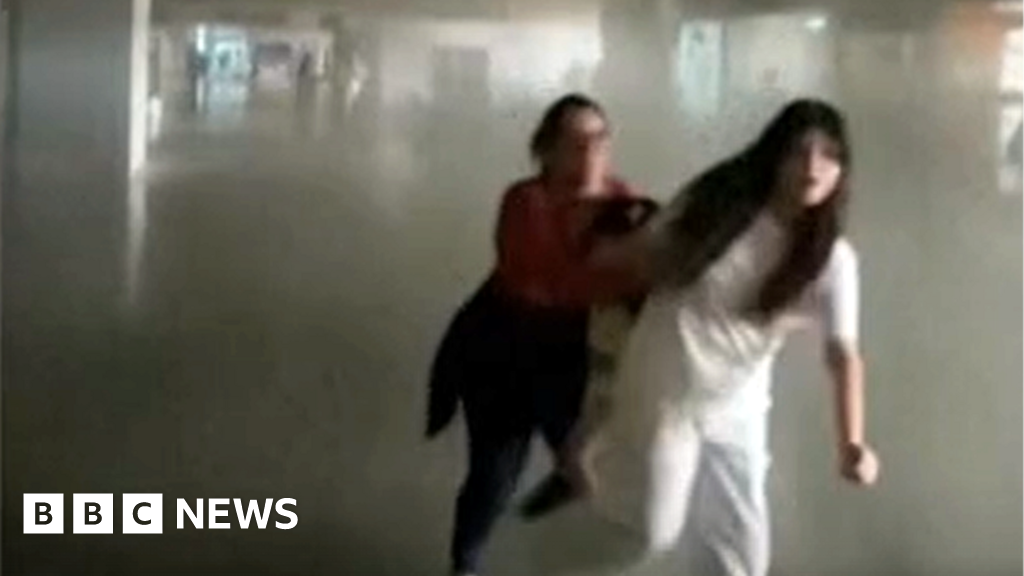 Watch: Moment earthquakes hit airport and buildings in Caracas