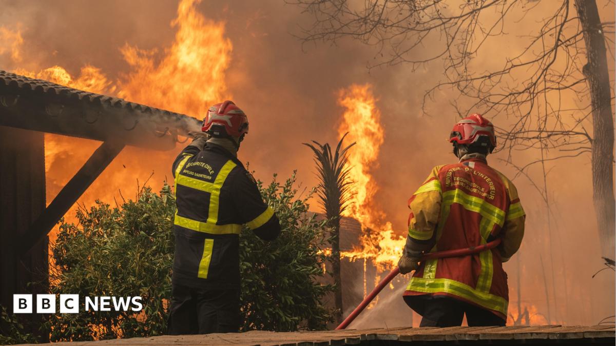 More than 250,000 evacuated as wildfires rage in France and Spain