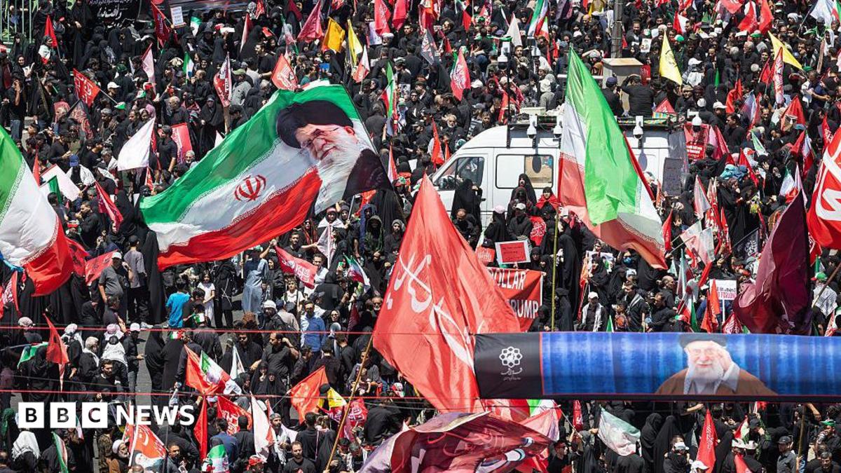 Huge crowds in Mashhad for burial of Iran’s late supreme leader