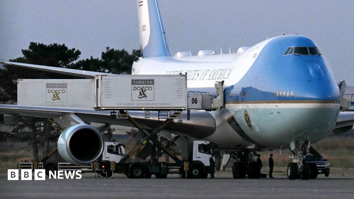Trump hidden in catering truck in secret plane swap over Iran threat, reports say