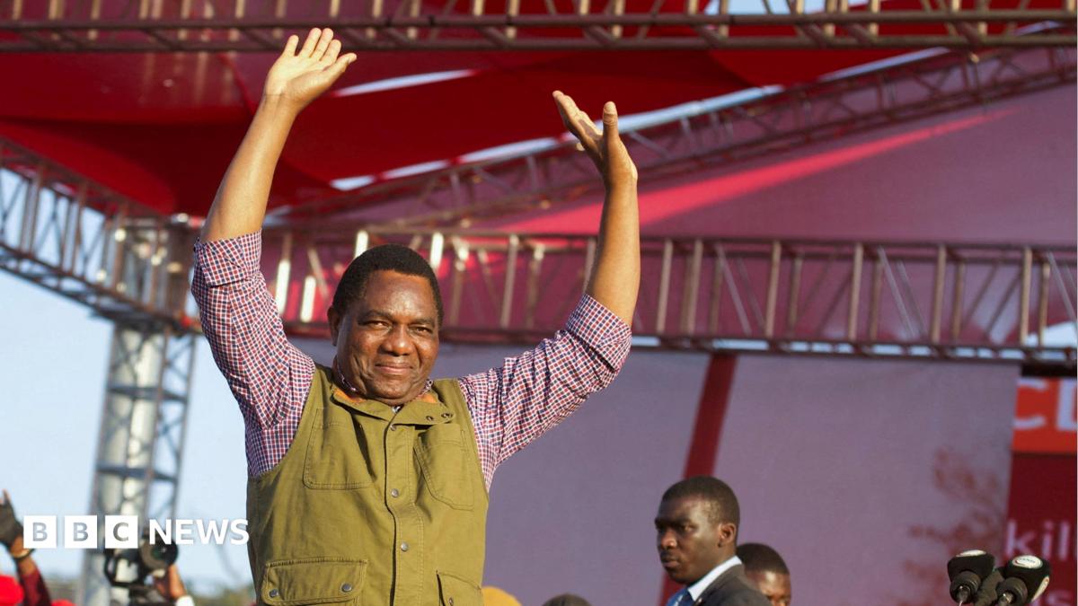 Zambia elections: Hakainde Hichilema re-elected president with 60% of the vote