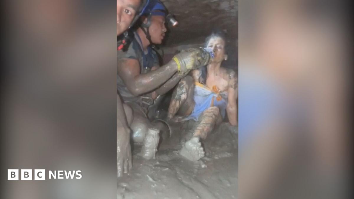 Watch: Moment 64-year-old Nepali woman is found alive in mud-buried home