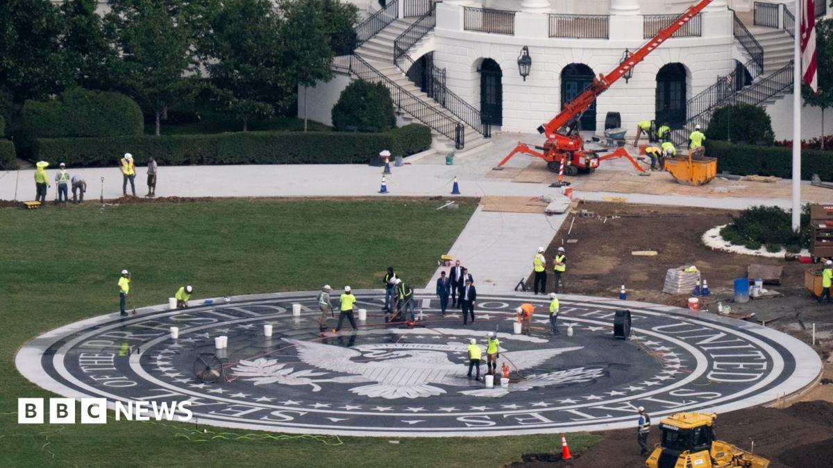 Watch: Another White House renovation? A look at Trump’s new helipad