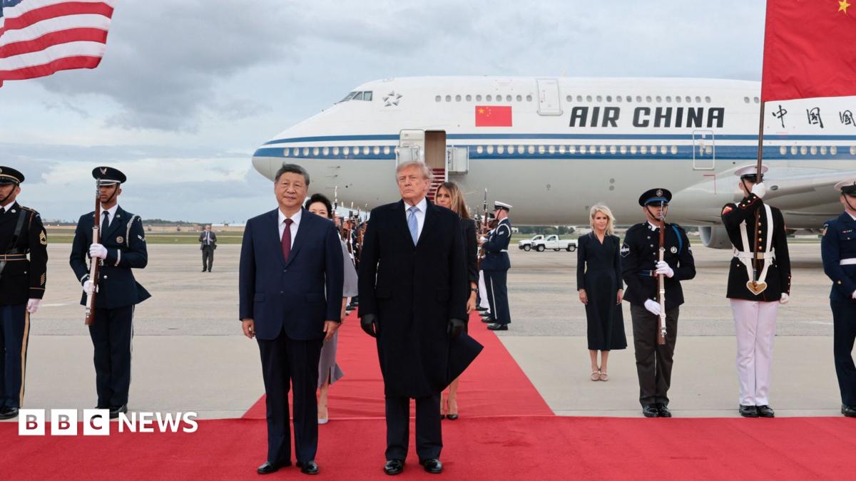 A red carpet and military flyover – How Trump welcomed Xi