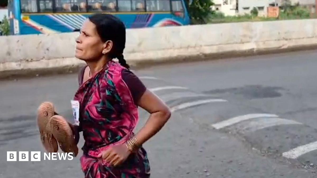 Mum’s viral barefoot race sparks debate over India’s education crisis