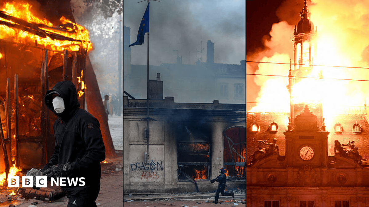 In pictures: French landmarks damaged and destroyed by violent protesters