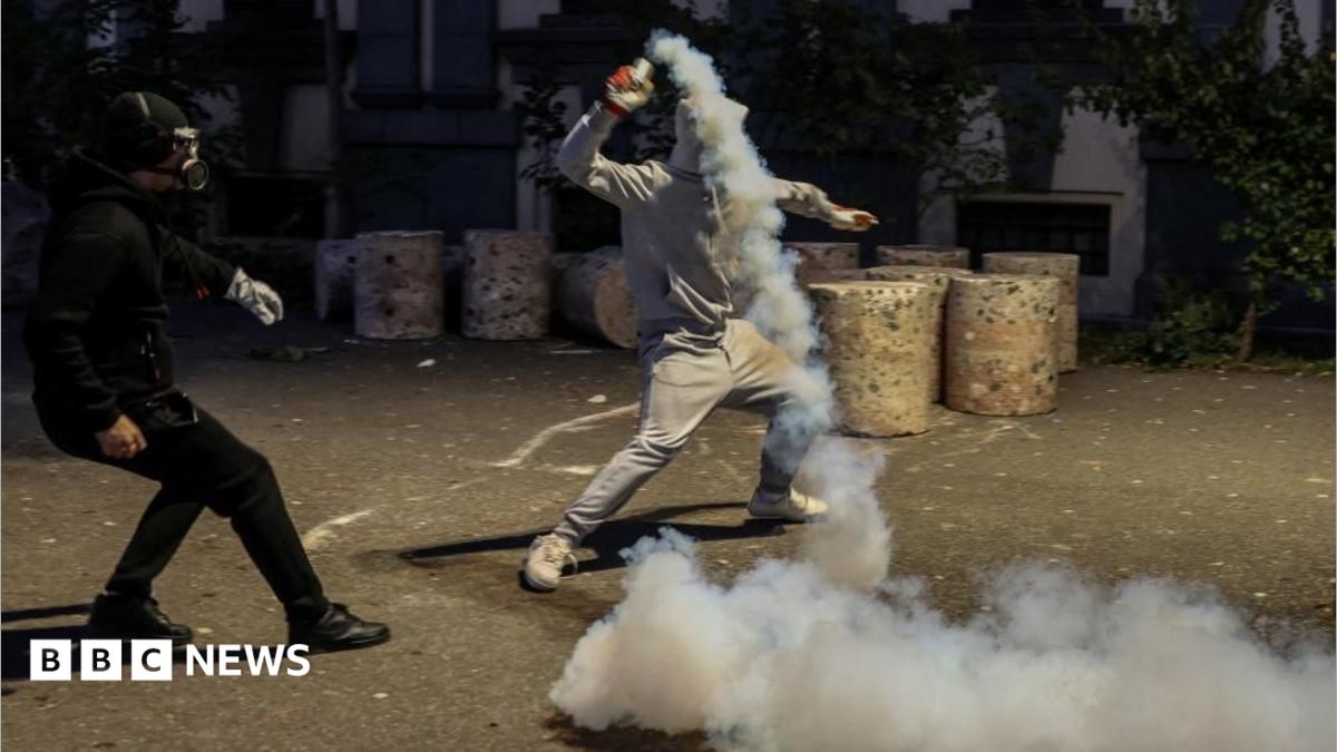 Protesters and police in Albania fight in seventh day of violent clashes