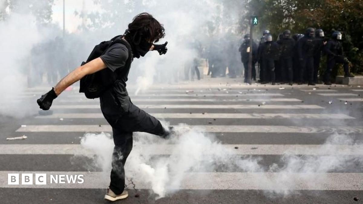 Tear gas in Paris and Marseille as school protests spread and grow across France
