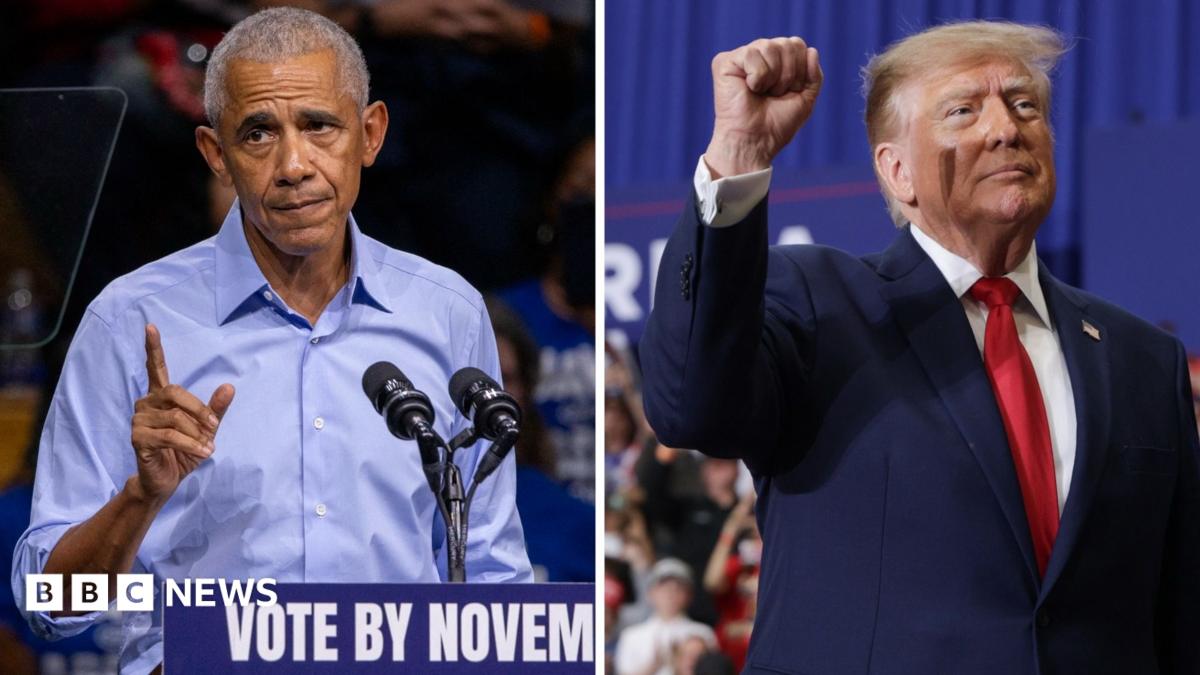 Watch: Trump v Obama – which president has the star power?