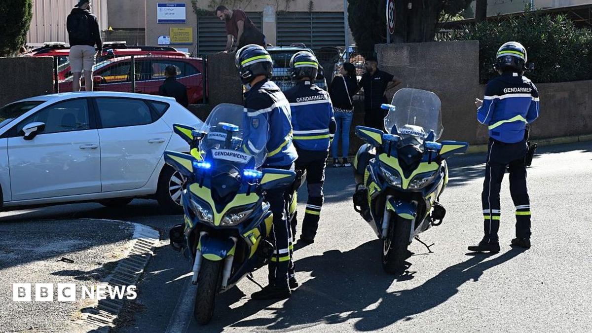 Teenager arrested after two teachers shot in French school